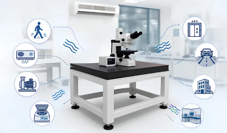 Anti-Vibration Tables Improve Accuracy 