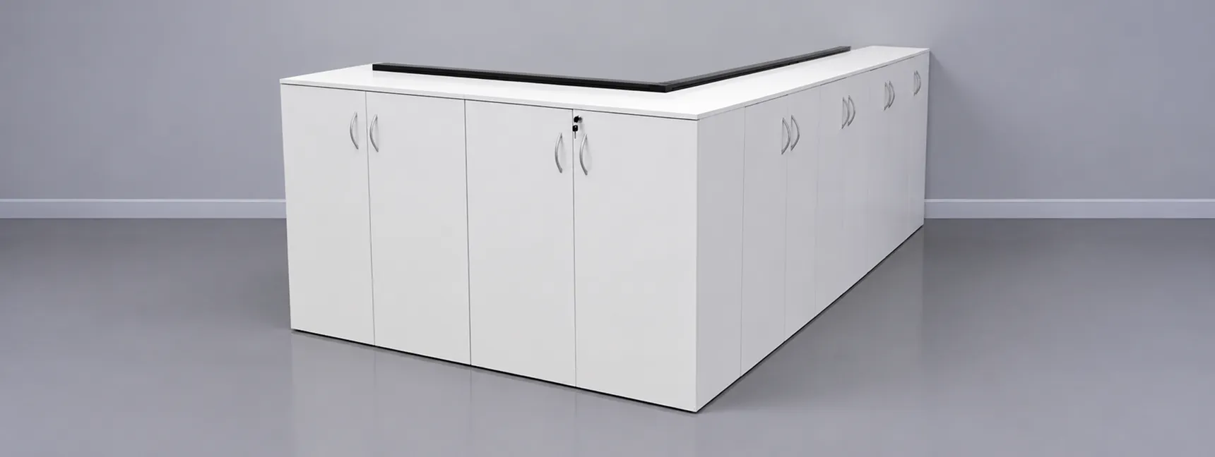 L-Shaped Office File Cabinet