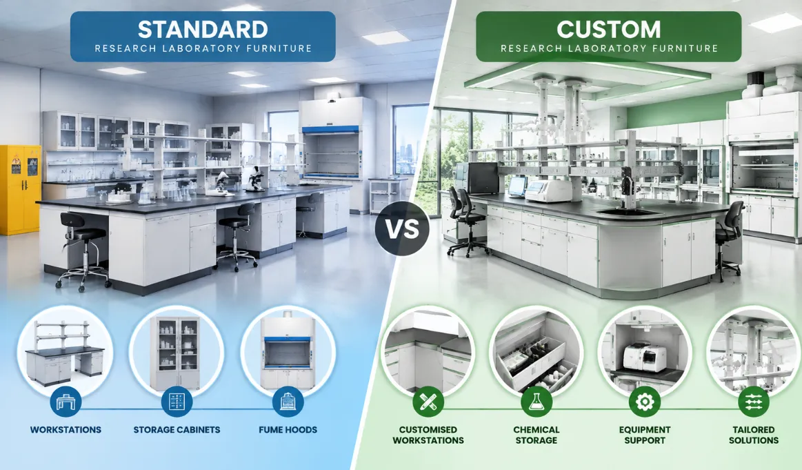 Custom vs Standard Research Laboratory Furniture