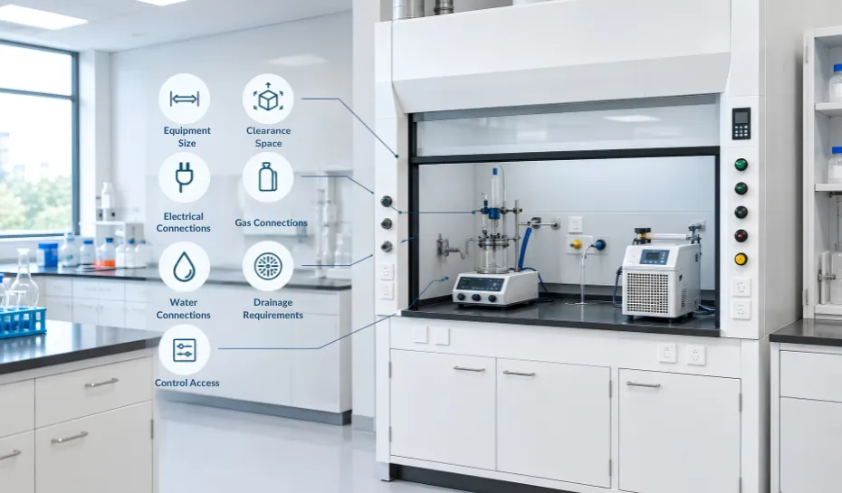 Measure the fume hood size Equipment You Need